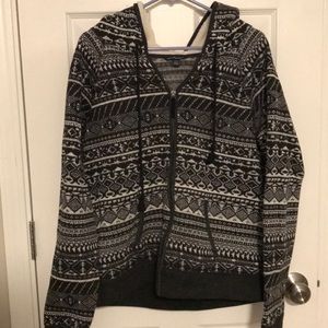 American Eagle fleece full zip hoodie
